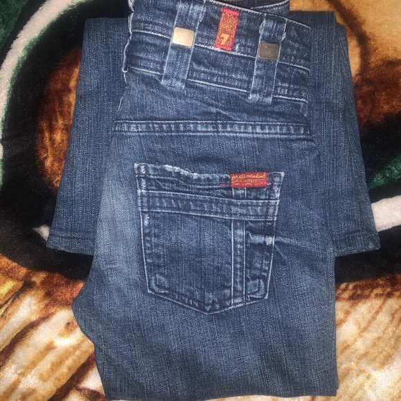 7 For All Mankind Y2K Flare Kim K Jeans - Picture 10 of 13